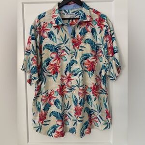 Tommy Bahama Men’s Breeze Beach Blooms Floral Button-Down Silk Shirt